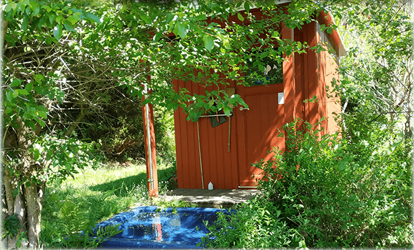 Sauna im Wald